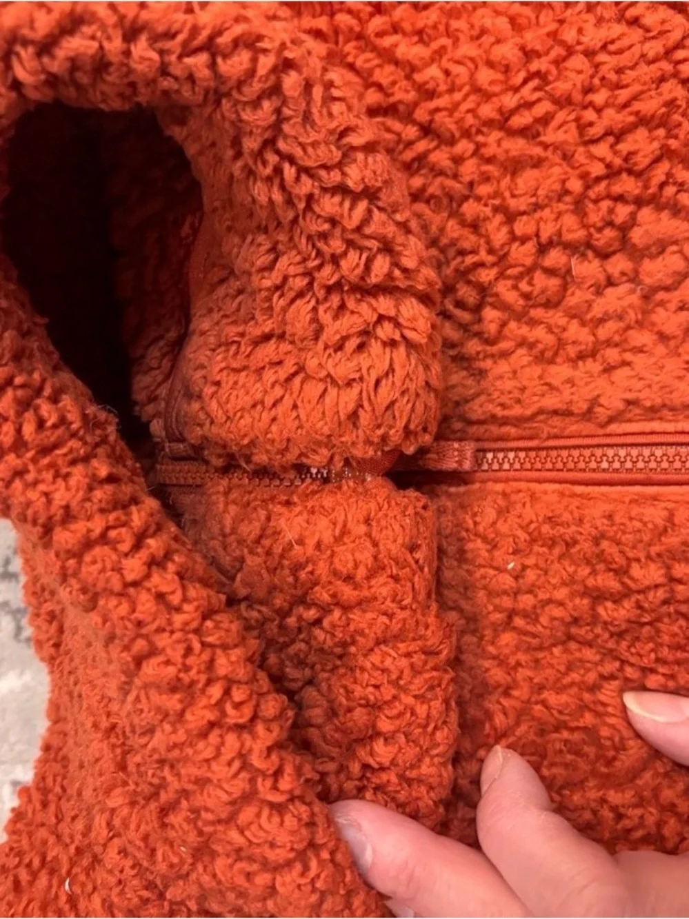 Uniqlo Fluffy Yarn Fleece Full Zip Kids Jacket Size 13 Y